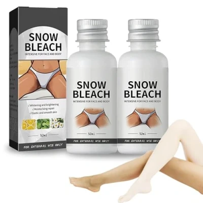 Abbildung von Snow Bleach Cream,Skin Whitening Cream for Body,Snow Private Part,Bleichcreme für Frauen,Intime Bereiche Achseln,Hals,Knie,Ellenbogen,Creme zur Entfernung Dunkler Flecken (2PC)