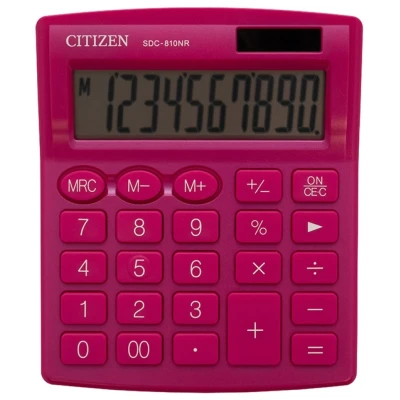 Abbildung von Bürorechner CITIZEN SDC 810NRPKE 10 stellig Pink 1 Stk.