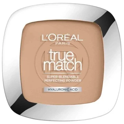 Abbildung von L&#039;Oréal Paris Puder Make up, Mattierendes Kompaktpuder mit LSF 8, Inkl. Spiegel und Schwamm, True Match Puder, Nr. 5.D, 9 g