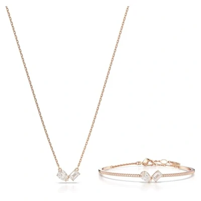 Abbildung von Swarovski Mesmera SET Armband White/rose goldcoloured shiny, Damen, Größe: One Size, gold coloured shiny