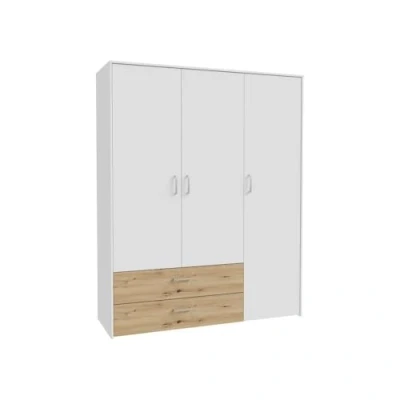 Abbildung von FORTE Drehtürenschrank &quot;Culgoa&quot;, Drehtürenschrank, Stauraum, 2 Schubkästen, variable Einlegeböden