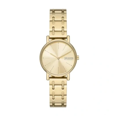 Abbildung von Skagen Signatur Lille Watch Uhr goldcoloured, Damen, Größe: One Size, Gold coloured