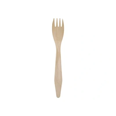 Abbildung von Tessera Bio Products QAF18FSC Holzgabel, Naturfarbe, 18cm Länge, 100 Stück