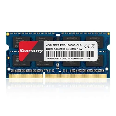 Abbildung von Kuesuny 4GB DDR3 1333MHz PC3 10600 Notebook ohne ECC 1,5V CL9 2Rx8 Dual Rank 204 Pin SODIMM