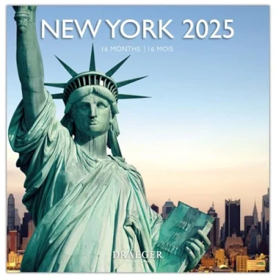 Abbildung von Großer Wandkalender 29 x cm 2025 September 2024 bis Dezember New York