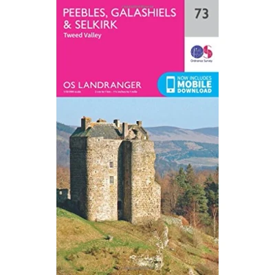 Abbildung von Peebles, Galashiels &amp; Selkirk, Tweed Valley (OS Landranger Map, Band 73)