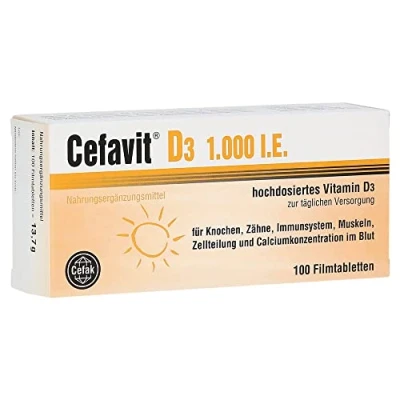 Abbildung von Cefavit D3 1.000 I.E. Filmtabletten 100 St