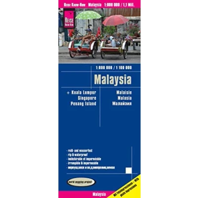 Abbildung von Reise Know How Landkarte Malaysia (West 1:800.000 / Ost 1:1.100.000): world mapping project, reiß und wasserfest