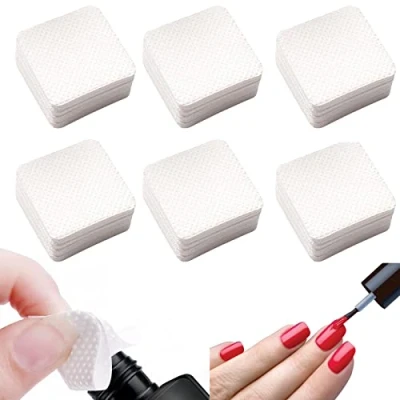 Abbildung von 300 StüCk Fusselfrei Nägel Wattepads, Nagellackentferner fusselfreie pads, Keine Schlacke, Kein Schmutz, Geeignet Zum Abwischen Von Nagellack, Wimpernkleber