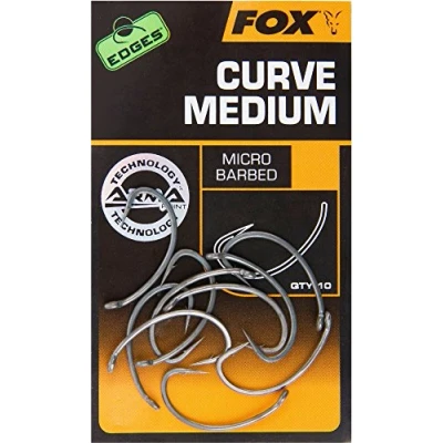 Abbildung von Fox Edges Armapoint Curve Shank Medium Hooks 10 Karpfenhaken, Angelhaken zum Karpfenangeln, Haken für Karpfen, Boiliehaken, Größe:5