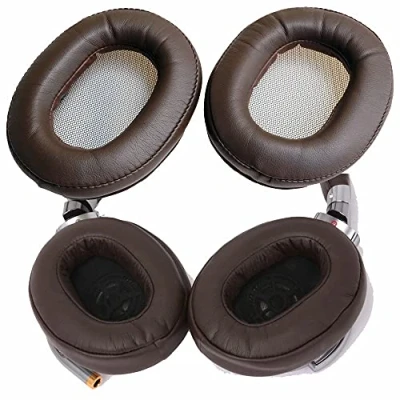 Abbildung von Ohrpolster aus Leder für Sony MDR 1A 1ADAC Kopfhörer (Ohrenschützer/Kissen), 1 Paar (braun)