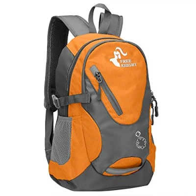 Abbildung von free knight Kleiner Tagesrucksack 20L Radfahren Wanderrucksack Wasserdichter Reiserucksack Leichtgewicht (Orange)