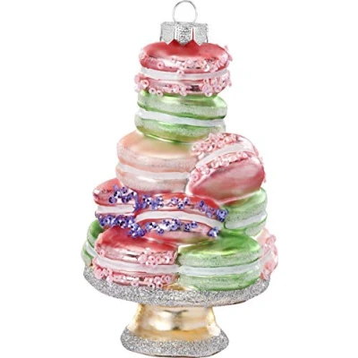 Abbildung von MAGIC by Inge Christbaumschmuck, Christbaumschmuck Glas Macaronturm 14.5cm bunt