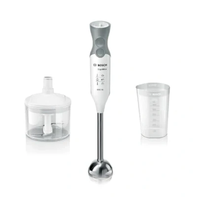 Abbildung von Bosch MSM66155, Pürierstab, 0,6 l, Pulsfunktion, 600 W, Grau, Weiß