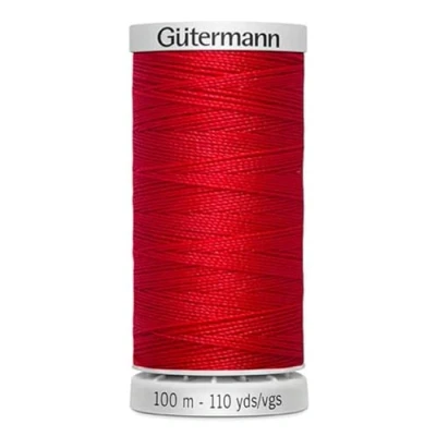 Abbildung von Gütermann Garn M782 Extra stark Nähgarn Polyester 100m Nähmaschinengarn für alle beanspruchten Nähte (rot)