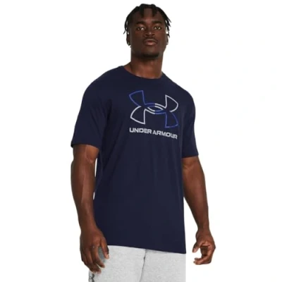 Abbildung von Under Armour Foundation Update Tshirt print, Herren, Größe: 4XL, Midnight navy/royal/steel