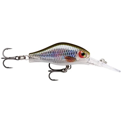 Abbildung von Rapala Unisex Adult Shadow Rap Fat Jack Angelköder Angelzubehör für Forelle, Barsch und Döbel Süßwasser Spinnköder Lauftiefe 3m Fischköder 4cm, 4g Hergestellt in Estland Live Roach, Standard