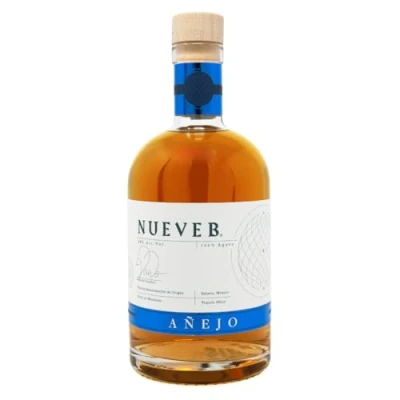 Abbildung von NUEVE B Añejo Premium Tequila aus 100% Agave Handgefertigt in Limitierte Auflage 38% vol. 0,7l Flasche