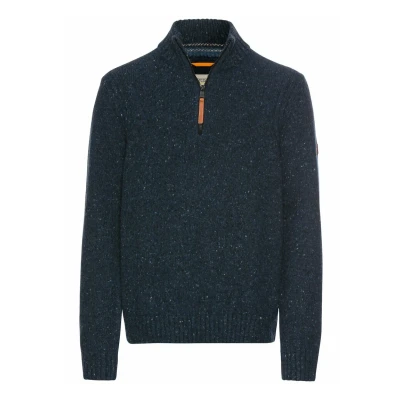 Abbildung von camel active Troyer Strickpullover, Herren, Größe: Medium, Night blue