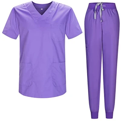 Abbildung von MISEMIYA Unisex Schrubb Set Medizinische Uniform mit Oberteil und Hose 817 8316 Large, Flieder