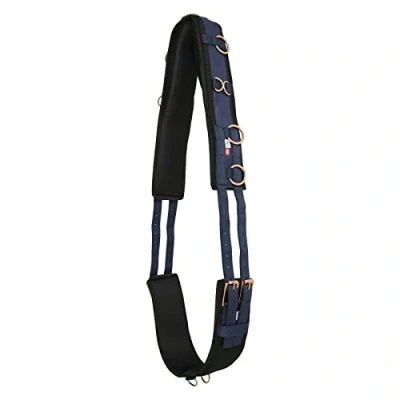 Abbildung von Imperial Riding Longiergurt Deluxe Nylon Navy/Rosegold Cob