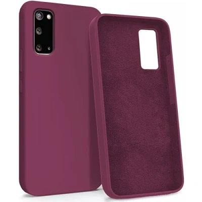 Abbildung von MyGadget Hülle für Samsung Galaxy S20 Gummierte Handyhülle [ 3 Layer Struktur ] Schutzhülle mit Soft Inlay &amp; Hardcase Cover außen Bordeaux
