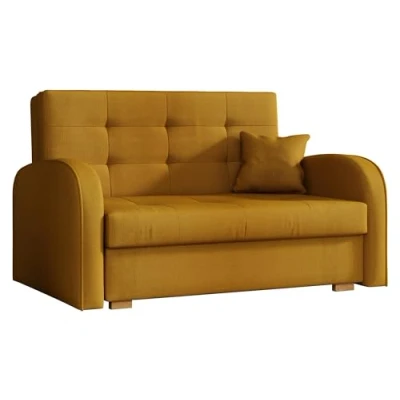 Abbildung von Mirjan24 Schlafsofa Viva Gold II mit Bettkasten, 2 Sitzer Polstersofa Schlaffunktion inkl. Kissen, Sofa, Sofagarnitur, Bettsofa, Wohnlandschaft, Farbauswahl (Kronos 01)