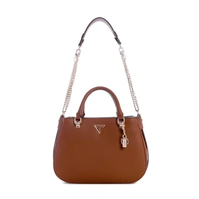 Abbildung von Guess Fedora Shoulder Satchel Handtasche, Damen, Größe: One Size, Cognac