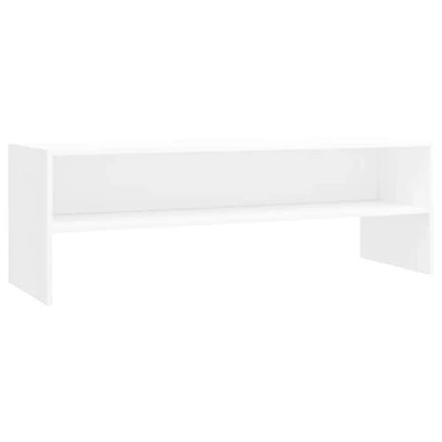 Abbildung von vidaXL TV Schrank Lowboard Couchtisch Fernsehschrank Fernsehtisch Sofatisch Tisch Möbel Board Sideboard Weiß 120x40x40cm Holzwerkstoff