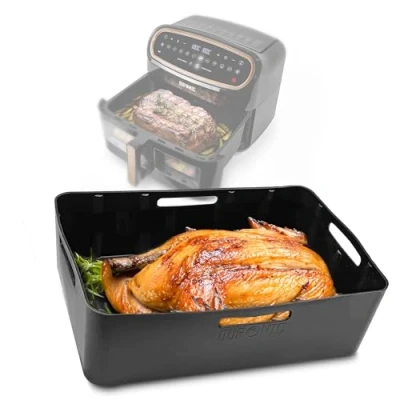 Abbildung von Duronic Heißluftfritteuse, AFL2 Silikonform, Wiederverwendbar, Airfryer Zubehör