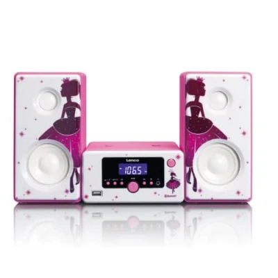 Abbildung von Lenco MC 020 Mikro Stereoanlage mit FM Radio und Bluetooth Microanlage (FM Tuner, 5 W)