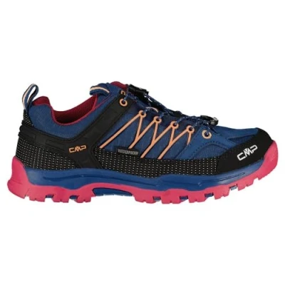 Abbildung von CMP KIDS Rigel LOW WP Unisex Hikingschuh für Kinder, Größe: 36, Ocean/fuxia Leder/synthetik