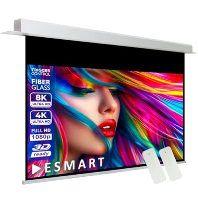 Abbildung von eSmart Expert CSX Deckeneinbau Leinwand 294 x 166 cm (133&quot;) 16:9