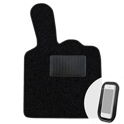 Abbildung von moto MOLTICO Fahrer Fußmatte Auto Velours Fahrerseite Autoteppiche Schwarz Fahrermatte 1 teilig passend für Smart ForTwo II ab 2007