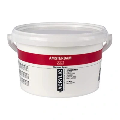 Abbildung von Amsterdam Standard Series Acryl Eimer 2500 ml titanweiß 105 (17671050)