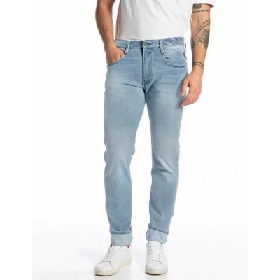 Abbildung von Replay Anbass Jeans Slim Fit, Herren, Größe: 32x34, Light blue
