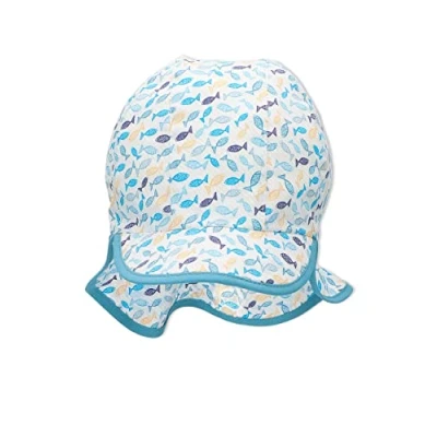 Abbildung von Sterntaler Jungen Schirmmütze mit Nackenschutz Fischlis Sonnenhut, Weiss, 47