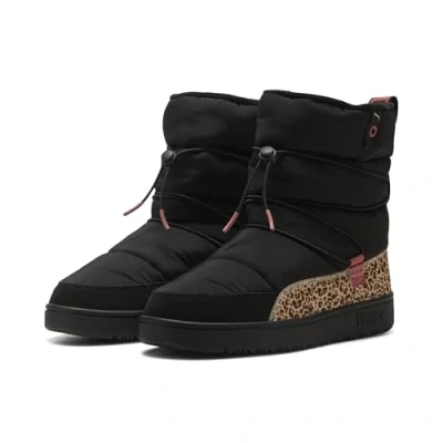 Abbildung von Puma Snowbae Animal Flair Stiefel Damen Mit Print Black/Toasted Almond Größe: 39