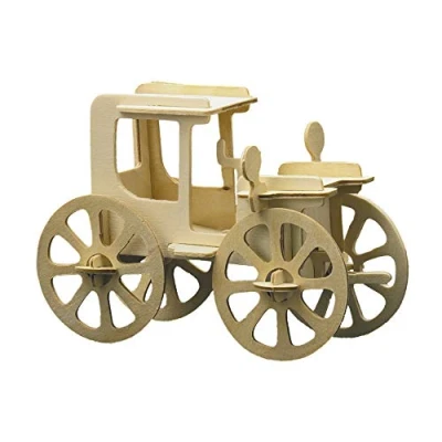 Abbildung von Pebaro 850/4 Holzbausatz Oldtimer IV, 3D Puzzle, Modellbausatz, Basteln mit Holz, Holzpuzzle, Bastelset, vorgestanzte Holzplatte, Schmirgelpapier, ausbrechen, zusammenstecken, fertig, Geschenkidee