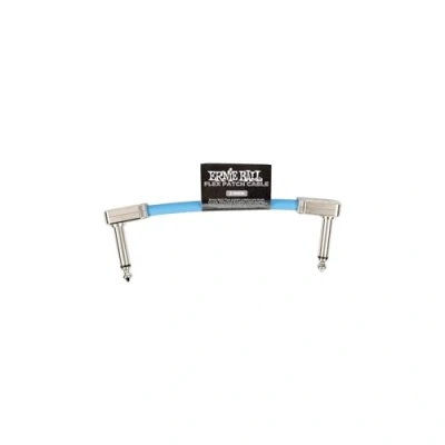 Abbildung von Ernie Ball Flex Patch Kabel 8 cm Blau Einzel