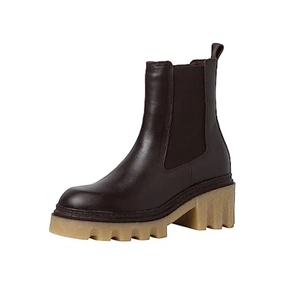 Abbildung von Tamaris Plateaustiefelette, Damen, Größe: 40, Dark brown Schuhe