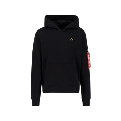 Abbildung von Alpha Industries Herren 3D Small Logo Hoody, Black, S