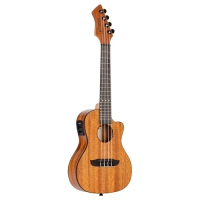 Abbildung von Ortega Guitars Konzert Ukulele elektro akustisch Horizon Series (Video) reversed headstock Mahagoni, Okoumé (RUHZ CE MM)