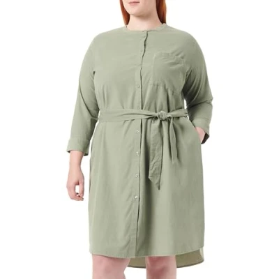Abbildung von s.Oliver AUS FEIN Blusenkleid, Damen, Größe: 38, Salbeigrün