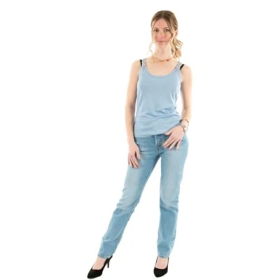 Abbildung von Morgan THIN Straps Top, Damen, Größe: Large, Bleu ciel