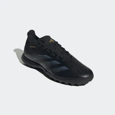 Abbildung von adidas Performance Predator League TURF Fußballschuh Multinocken, Herren, Größe: 41 1/3, Core black/carbon/gold metallic Schuhe