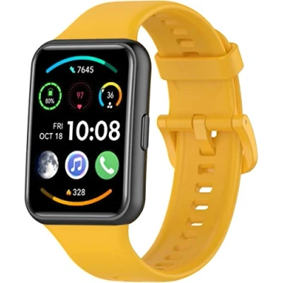 Abbildung von BBZ Armbänder kompatibel mit Huawei Watch Fit 2 Armband, weiches Silikon, Sport Ersatzarmband für Smartwatch