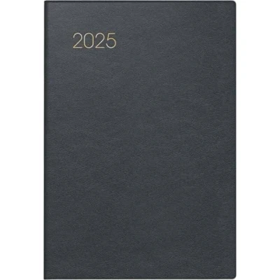 Abbildung von BRUNNEN Taschenkalender Modell 723 (2025), 2 Seiten = 1 Woche, A7, 160 Seiten, Leder Einband, schwarz
