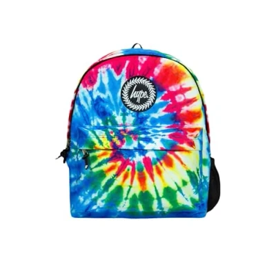 Abbildung von hype Rucksack für Schule, Uni, Freizeit, Arbeit, Wandern, Kinder, Jungen, Mädchen, Teenager, Männer und Frauen, Batikfärbung, Einheitsgröße, Casual