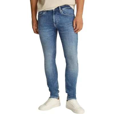 Abbildung von Calvin Klein Herren Jeans Hose Skinny Fit, Blau (Denim Light), 30W/38L